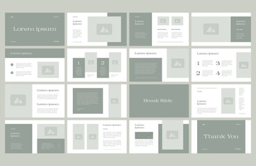modern brand guide presentation layout design template