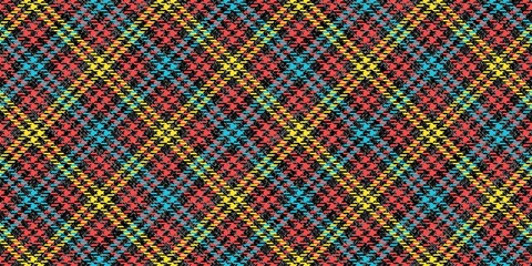 bright child colors gingham repeatable diagonal ornament red yellow blue checkered stripes on ragged grungy black for plaid, tablecloths, shirts, tartan, clothes, dresses, bedding
