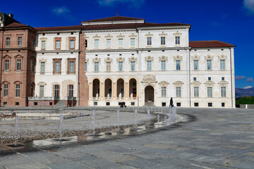 Fototapeta na wymiar VENARIA REALE, ITALY - APRIL 28 2016: The Palace of Venaria (Reggia di Venaria Reale) is one of the Residences of the Royal House of Savoy, included in the UNESCO Heritage List in 1997.