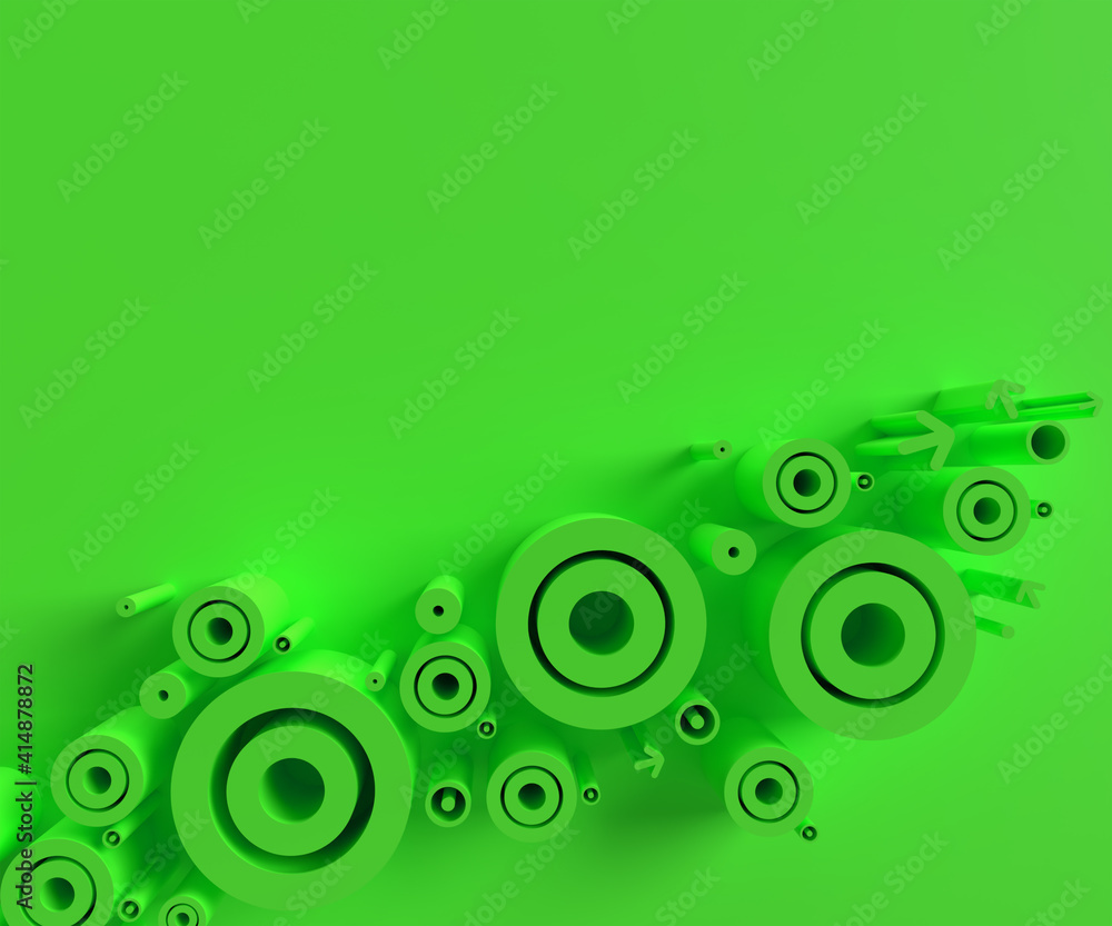 Aufkleber 3d rendering abstract background. creative architectural concept.