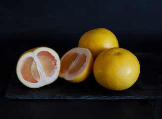 lemon and grapefruit