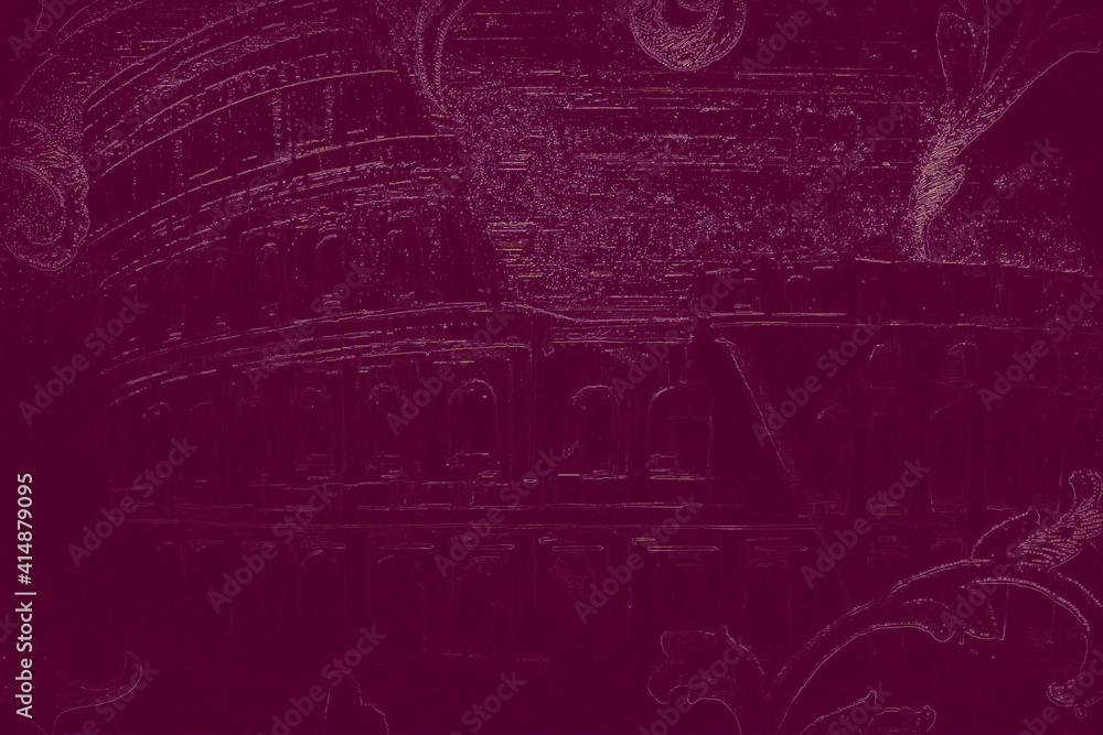 Poster abstract background with space for text. decorative bright backdrop in bordeaux and red tones. festi