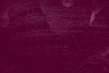 abstract background with space for text. Decorative bright backdrop in bordeaux and red tones. Festival colorful kaleidoscope. Modern art design of seamless pattern of wrapping paper. Cool creative 