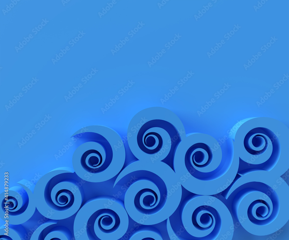 Aufkleber 3d rendering abstract background. creative architectural concept.