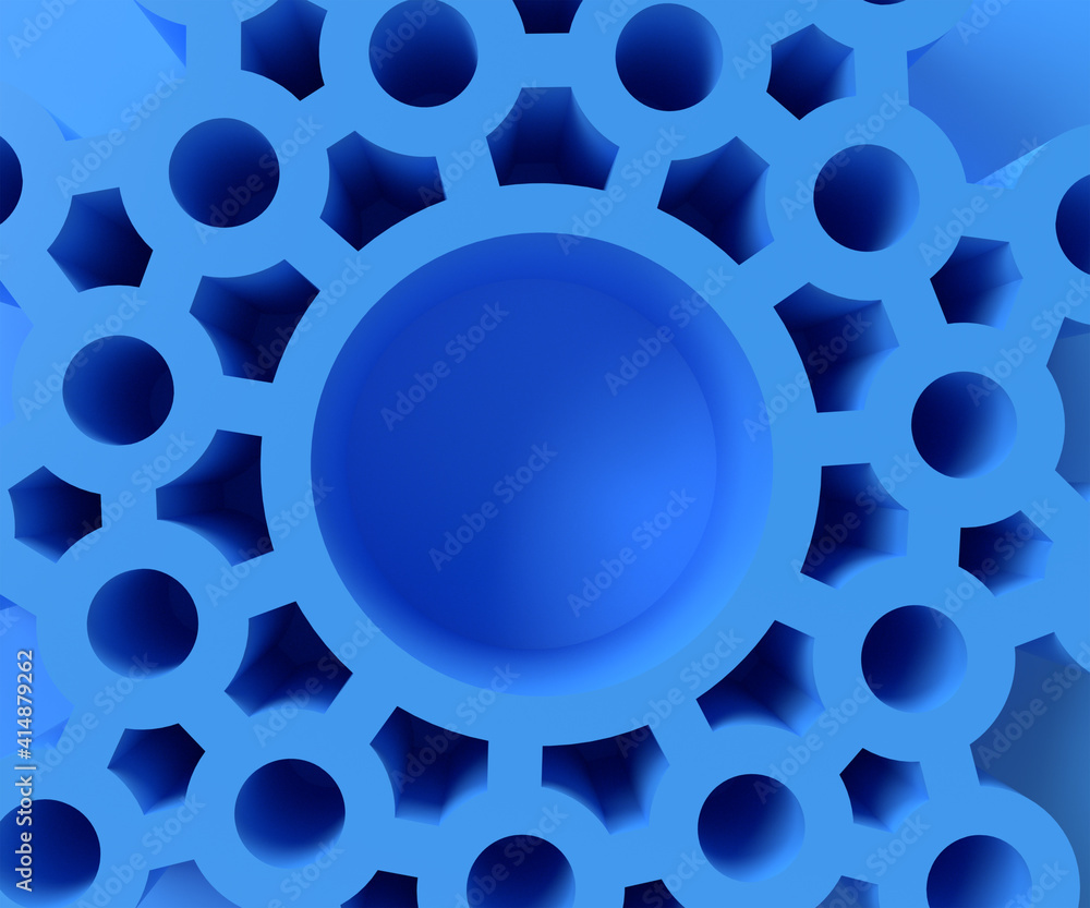 Aufkleber 3d rendering abstract background. creative architectural concept.