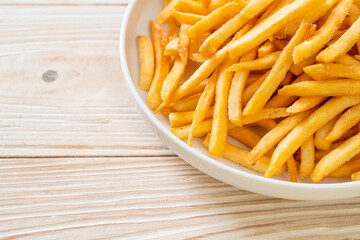 French fries with sour cream and ketchup
