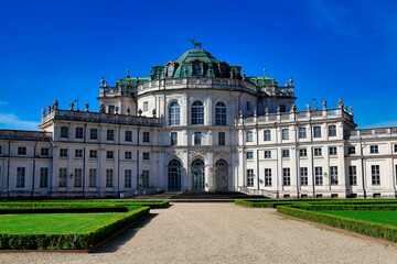 Fototapeta na wymiar STUPINIGI, ITALY: The Palazzina di caccia of Stupinigi is one of the Residences of the Royal House of Savoy in northern Italy, part of the UNESCO World Heritage Sites list.