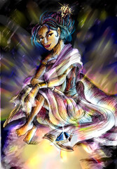 Light and The Dark - person in the night