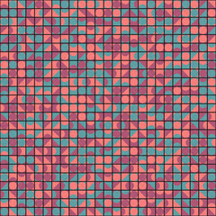Fototapeta premium Abstract Geometric Pattern generative computational art illustration