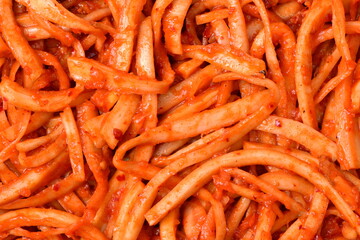 Korean Kimchi on white background
