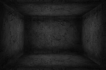 3d room vintage concrete, abstract background empty ruined room perspective wall floor corner