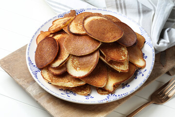 Homemade durum and yoghurt pancakes