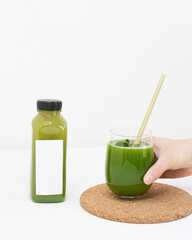 Healthy juices for weightloss and detox with ginger, lemon, apple, beetroot, orange