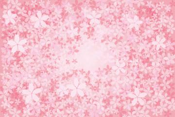 春の桜の花の背景素材 Sakura cherry blossom pink flower Background