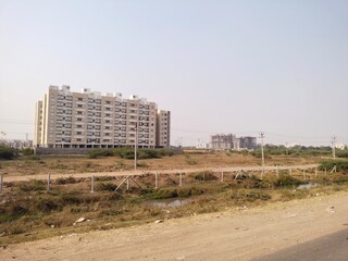 Fototapeta premium construction site in the city