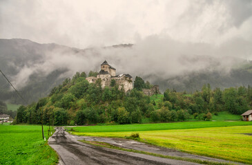 Fototapeta na wymiar Reifenstein Castle (Castel Tasso) is a castle in Freienfeld, near Sterzing, in South Tyrol, Italy.