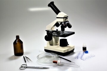 microscope in laboratory
