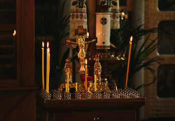 candles in church