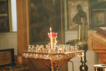 candles in church