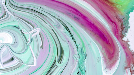 Ink, paint, abstract. Close-up picture. Colorful abstract painting background. High texture oil paint. High quality parts.