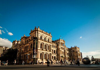 The Treasury Building in Brisbane. The Treasury Building is one of the outstanding landmark of...