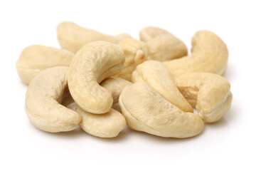 Cashew on white background 