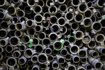 Construction pipes in a construction