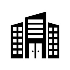University building vector solid icon style illustration. EPS 10 