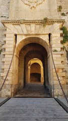 Fototapeta na wymiar The entrance of the old town Dalt Vila, 