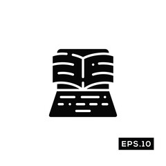 Online School Icon Vector. Education Symbol Vector