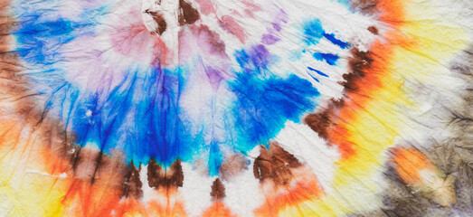  Horizontal Tie Dye Background. Dyed Multi Shirt
