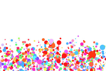 Light multicolor background, colorful vector texture with circles. Splash effect banner. Glitter silver dot abstract illustration with blurred drops of rain. Pattern for web page, banner,poster, card