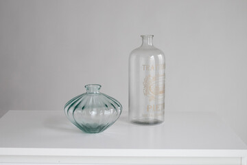 Florero de Cristal con forma redondeada