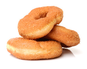 a pile of rosquillas, typical spanish donuts on white background