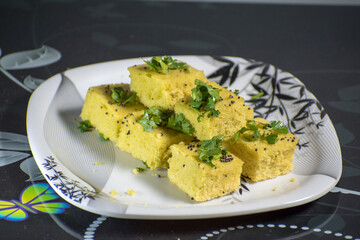 Dhokla Indian Recipe Ready to eat specially in Gujarat