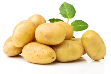 New potato isolated on white background 