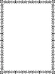 Calligraphy ornamental frame set. Antique decorative border, square shape with artistic calligraphy concept ornament. Can be used for greeting and certificate templates, traditional ornaments