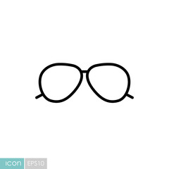 Sunglasses flat vector icon design isolated