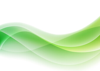 抽象的な背景、波、緑