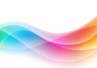 抽象的な背景、波、カラフル