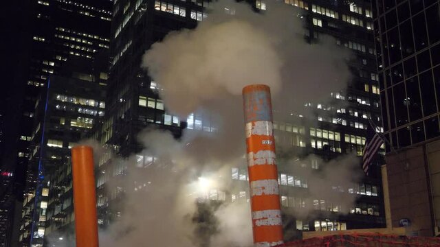 Steam pipes in New York, USA