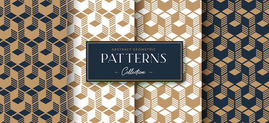 abstract luxury geometric pattern collection