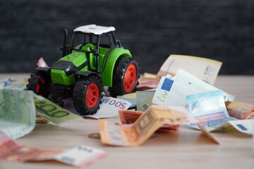 Landwirtschaftliche Maschine, Geld
