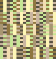 Seamless pastel  pattern. Rectangles. Scandinavian style. Template for fabric. Textile design. Pattern for ceramic tiles for 3D project. Beige. Olive color. Brown.