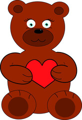 Teddy bear. Valentines day