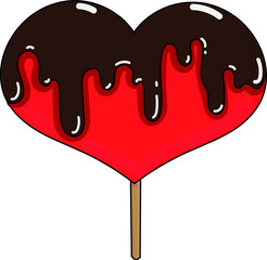 Tattoo heart. Valentines day