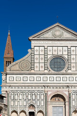 Fototapeta na wymiar .The basilica of Santa Maria Novella is one of the most important churches in Florence and stands on the homonymous square
