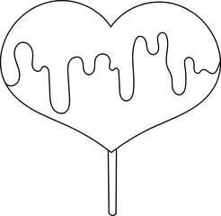 Tattoo heart. Valentines day