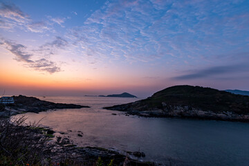 Fototapeta na wymiar Hong Kong Cape D’Aguilar at Dawn