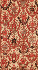 Distressed  carpet design with persian motifs